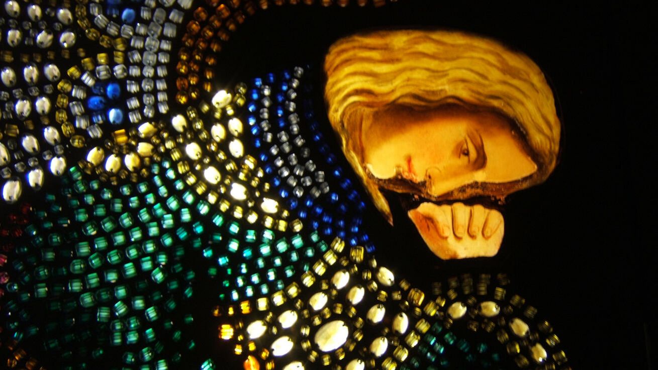 image:Image Detail zrekonstruovaného oltáře Božího hrobu v kostele sv. Leonarda v Hněvotíně.