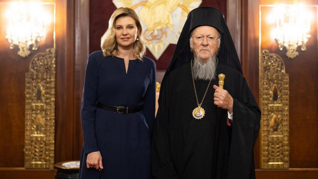 image:Image Olena Zelenská u patriarchy Bartoloměje.