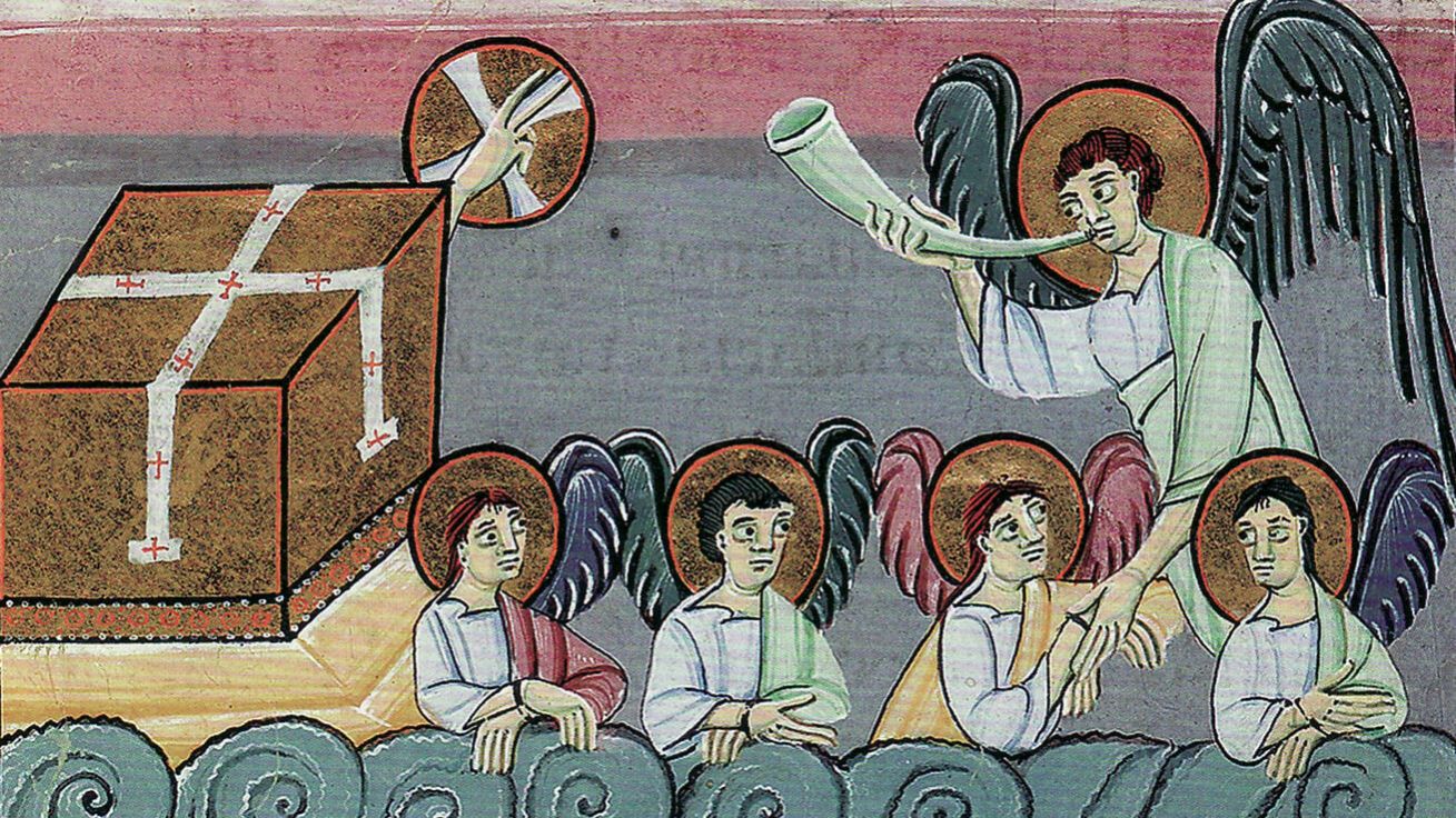 image:Image Bamberská apokalypsa je jedním z mistrovských děl otonské knižní malby, vznikla mezi roky 1000–1020.