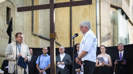 image:Image Ekumenická modlitba za oběti stavovského povstání v červnu 2021. Jedna z událostí jubilea 400 let od bitvy na Bílé hoře, kterou uspořádali členové mezicírkevní komise.