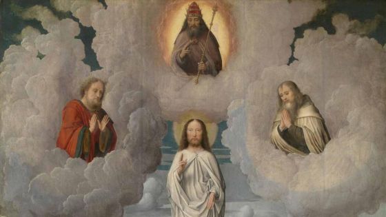 image:Image Gerard David (cca 1460–1523): Proměnění Páně (olej na desce, 1520, kostel Panny Marie v Bruggách, Belgie).
