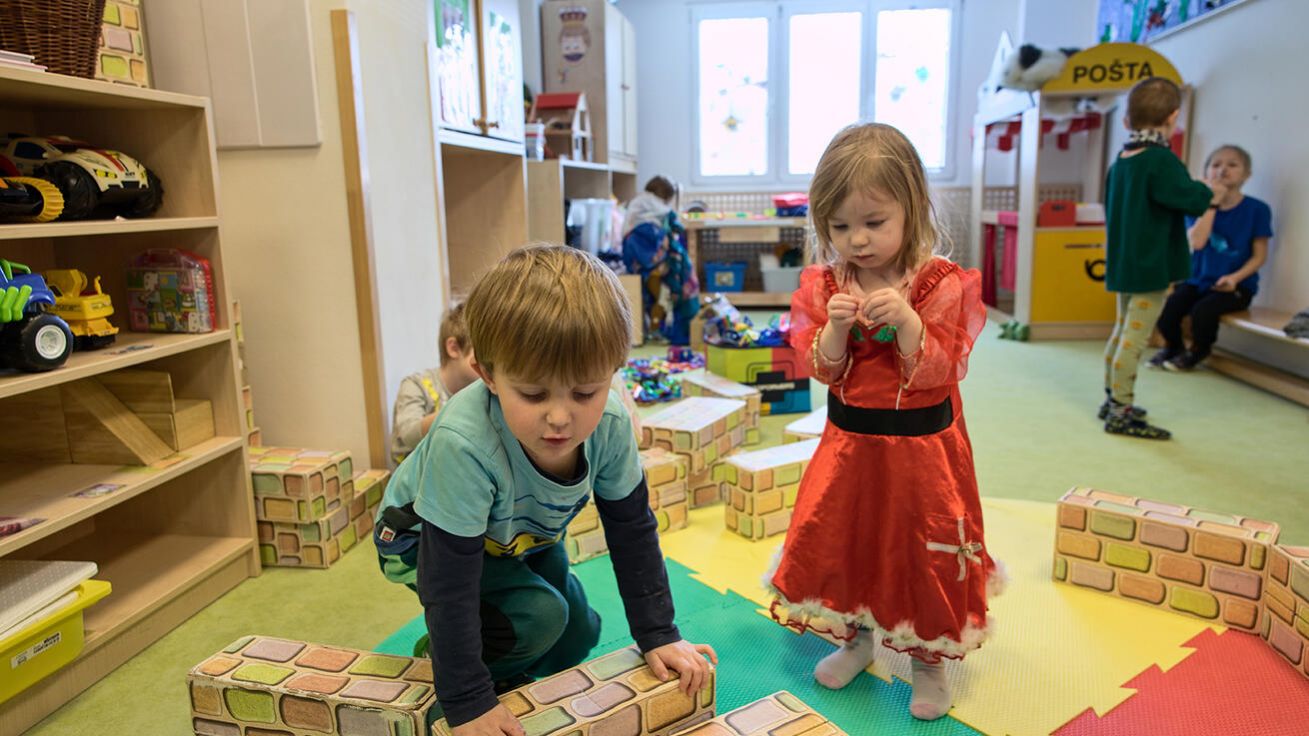 image:Image Jaké to je v mateřské školce, pojmenované po plzeňském rodákovi kardinálu Beranovi, si mohli malí návštěvníci vyzkoušet při dnech otevřených dveří.