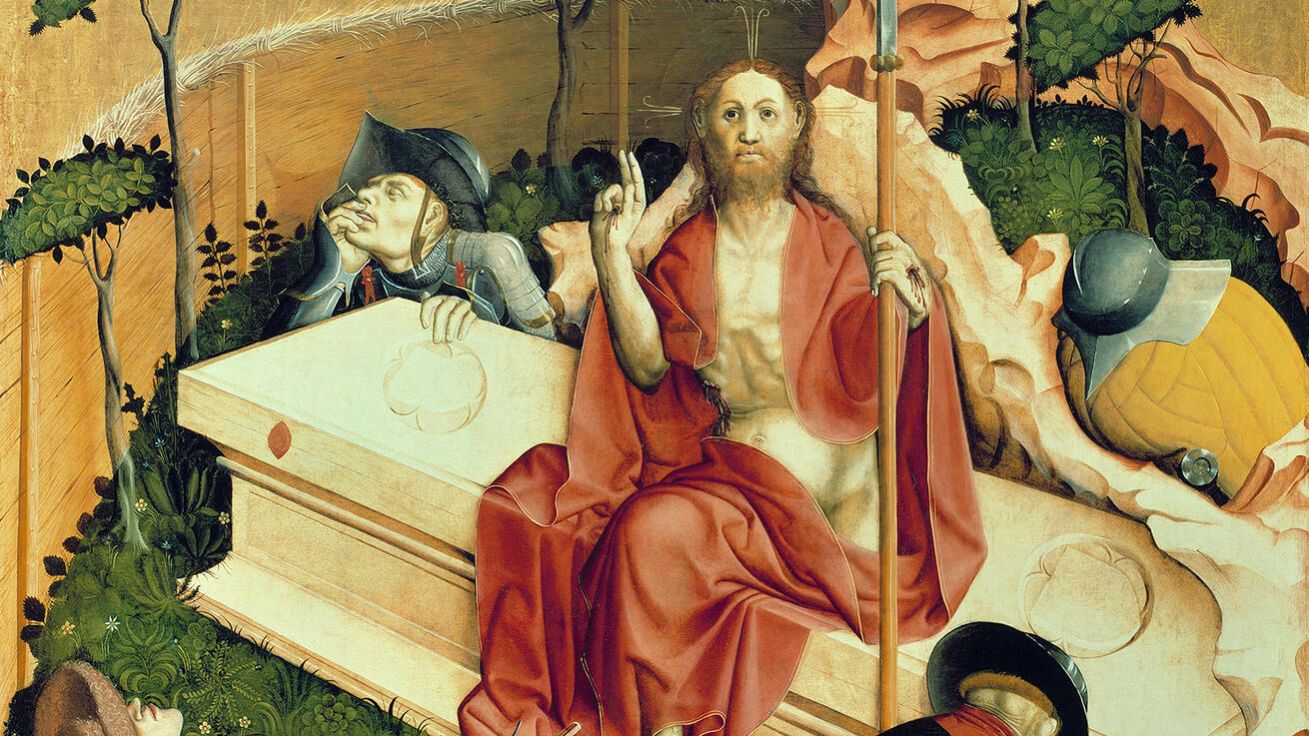 image:Image Hans Multscher (1400–1467): Kristovo vzkříšení (1437, olej na desce, Berlínská obrazárna, Německo).