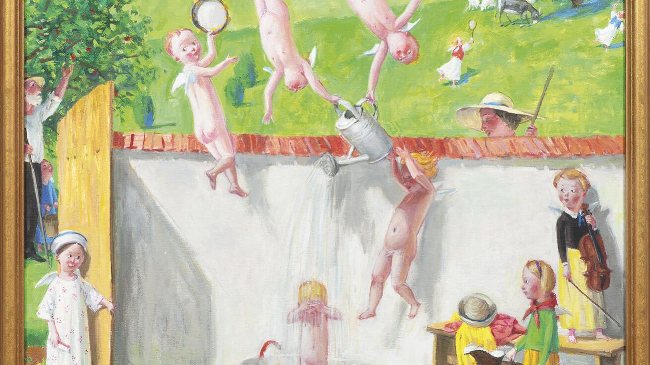 image:Image „Namísto knězem jsem se stal malířem. A rozhodl jsem se to dělat naplno,“ vzpomíná Jan Knap. (Jan Knap: Bez názvu).