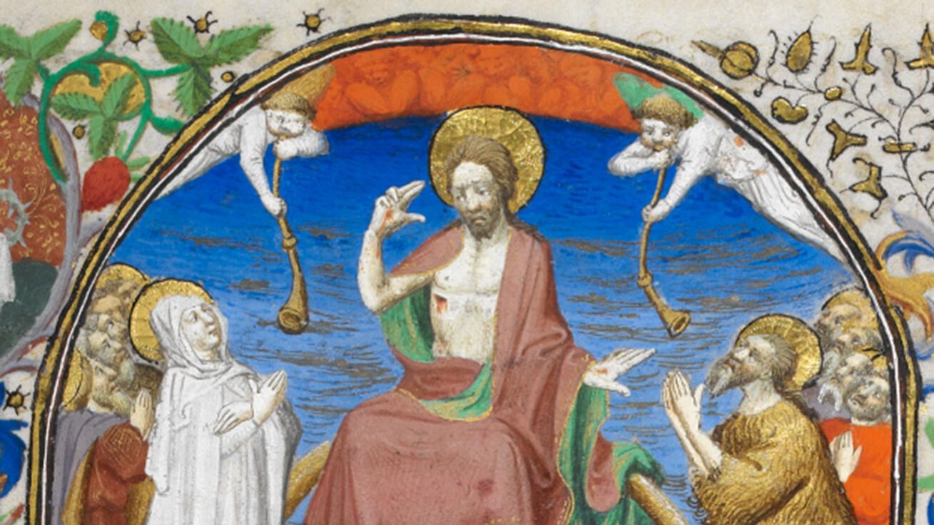 image:Image Poslední soud, anonymní iluminátor rukopisů nazývaný Bedford Master, miniatura, mezi lety 1410 až 1430, Britská knihovna v Londýně.