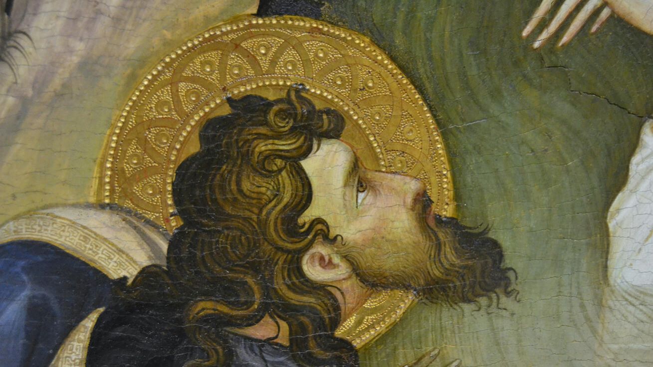 image:Image Gherardo Starnina (1360–1413): svatý Jan Křtitel (detail oltářní malby, Muzeum krásných umění, Valencie, Španělsko).