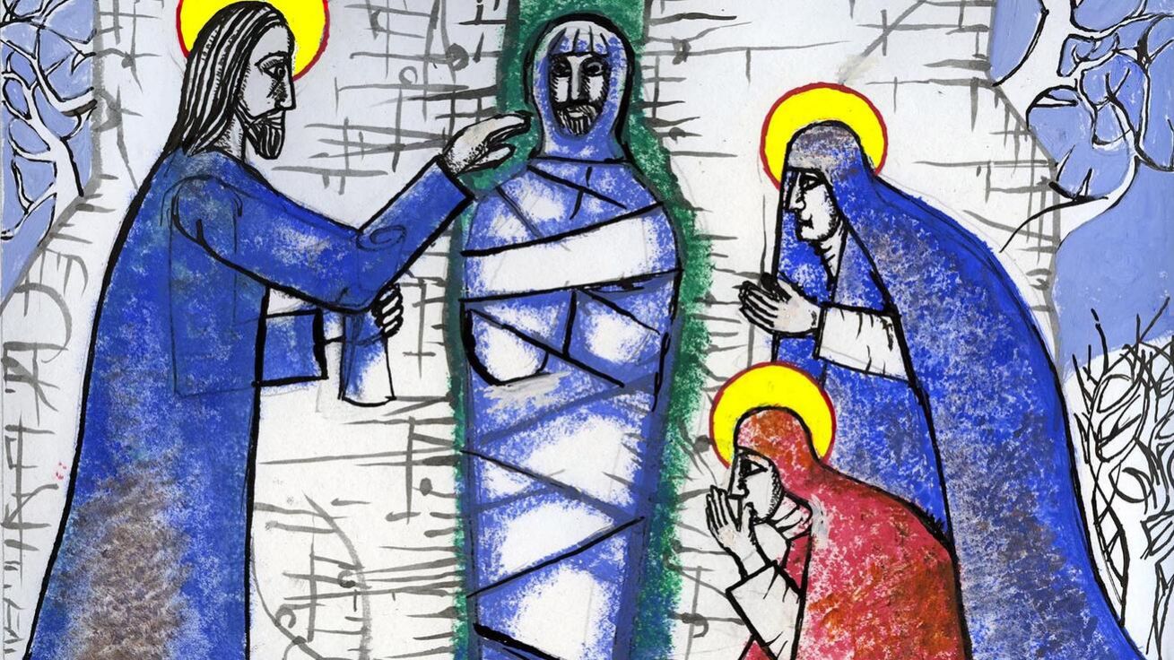 image:Image Sv. Marta, Marie a Lazar byli velkými Ježíšovými přáteli. Známá je Ježíšova věta z Lukášova evangelia, kterou pronesl v jejich domě: „Marto, Marto, děláš si starosti a trápíš se pro mnoho věcí. Jen jedno je třeba. Marie volila dobře; vybrala si to, oč nepřijde.“ (Lk 10,40–42)