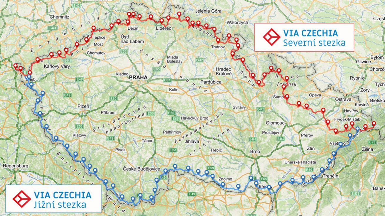image:Image Podél hranic Česka, po místech známých i skrytých, provází Via Czechia. Snímek archiv Jana Hocka