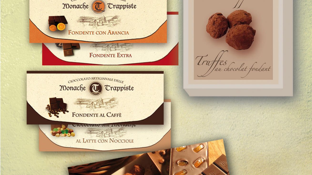 image:Image Trapistky vyrábějí čokoládu, pralinky...