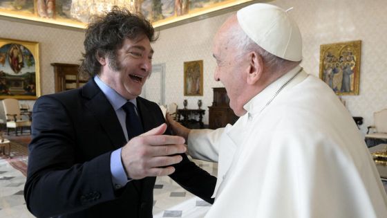 image:Image Javier Milei nejdřív papeže urážel, teď ho zve do Argentiny.