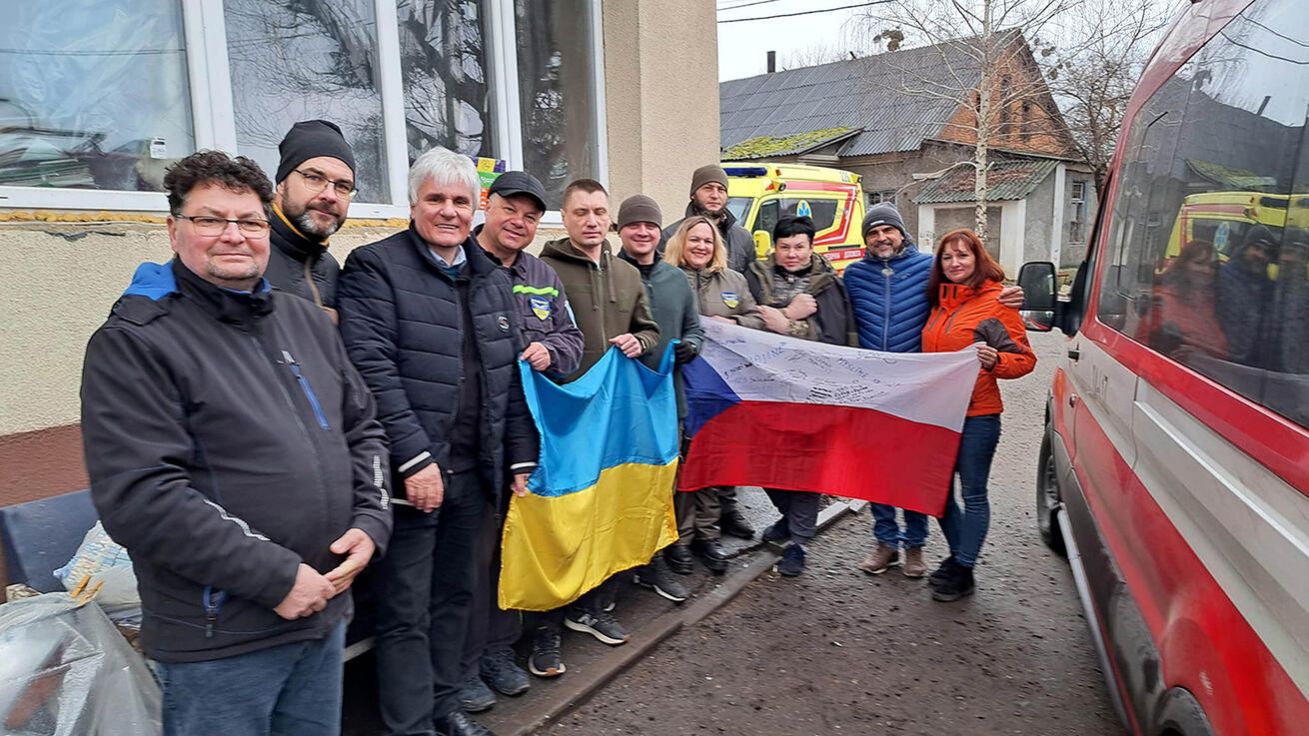 image:Image Ukrajinci netajili svou vděčnost českým dárcům za hmotnou podporu i za zdánlivě obyčejný lidský zájem.