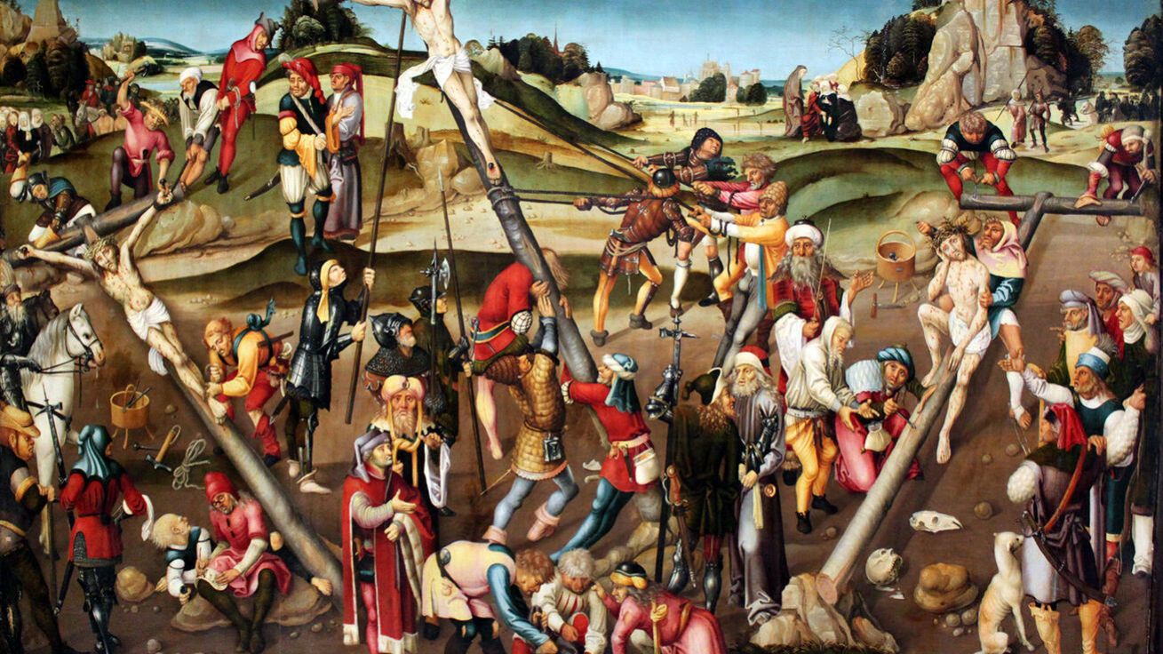 image:Image Štrasburský mistr: Ukřižování Ježíše Krista (1515, Städelovo muzeum ve Frankfurtu nad Mohanem, Německo).