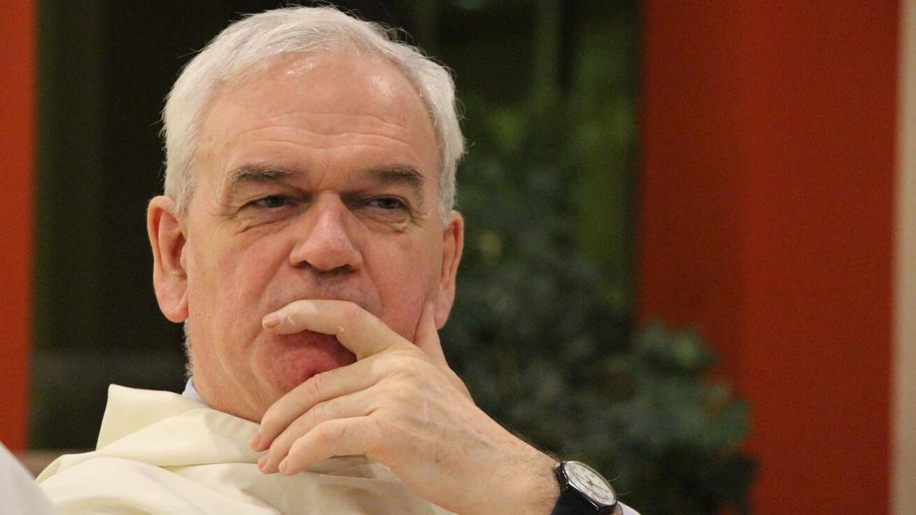 image:Image „Čtěme přímo Akvinského text, a ne jen interpretace jeho myšlenek, které jsou více či méně zkreslené zájmy přednášejícího,“ vybízí znalec jeho díla irský dominikán Vivian Boland.