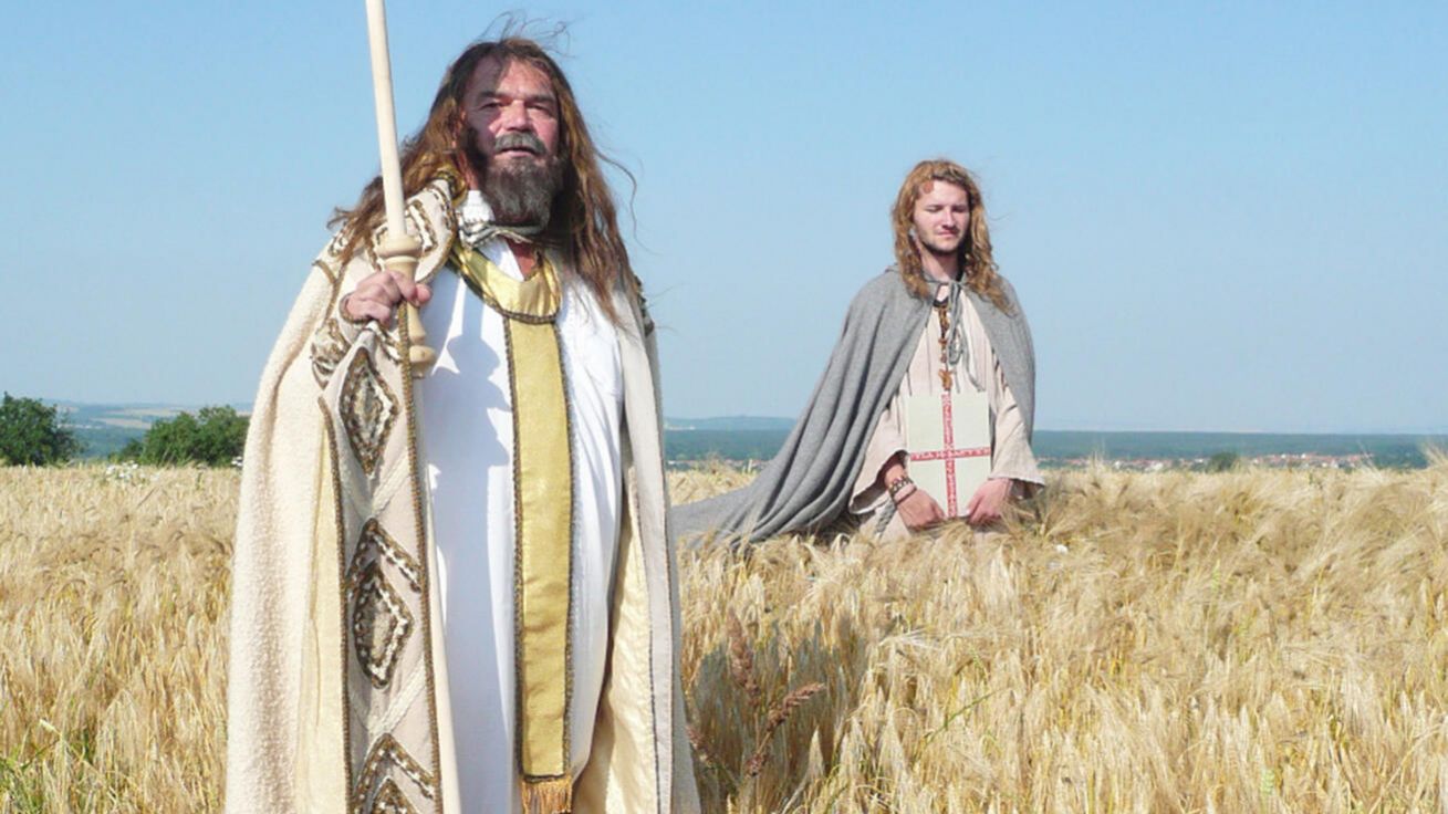 image:Image Při příležitosti kulatého výročí připomněli organizátoři scénkou příchod věrozvěstů na Moravu.