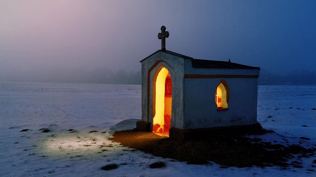 image:Image Světlo svíce v adventu postupně prozařuje tmu noci: noci úzkosti a strachu, otřesů a bolestí našeho života i lidských dějin.