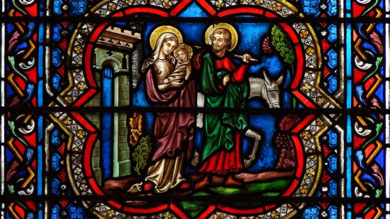 image:Image Vitrážové okno v pařížské katedrále Notre Dame – Útěk do Egypta.