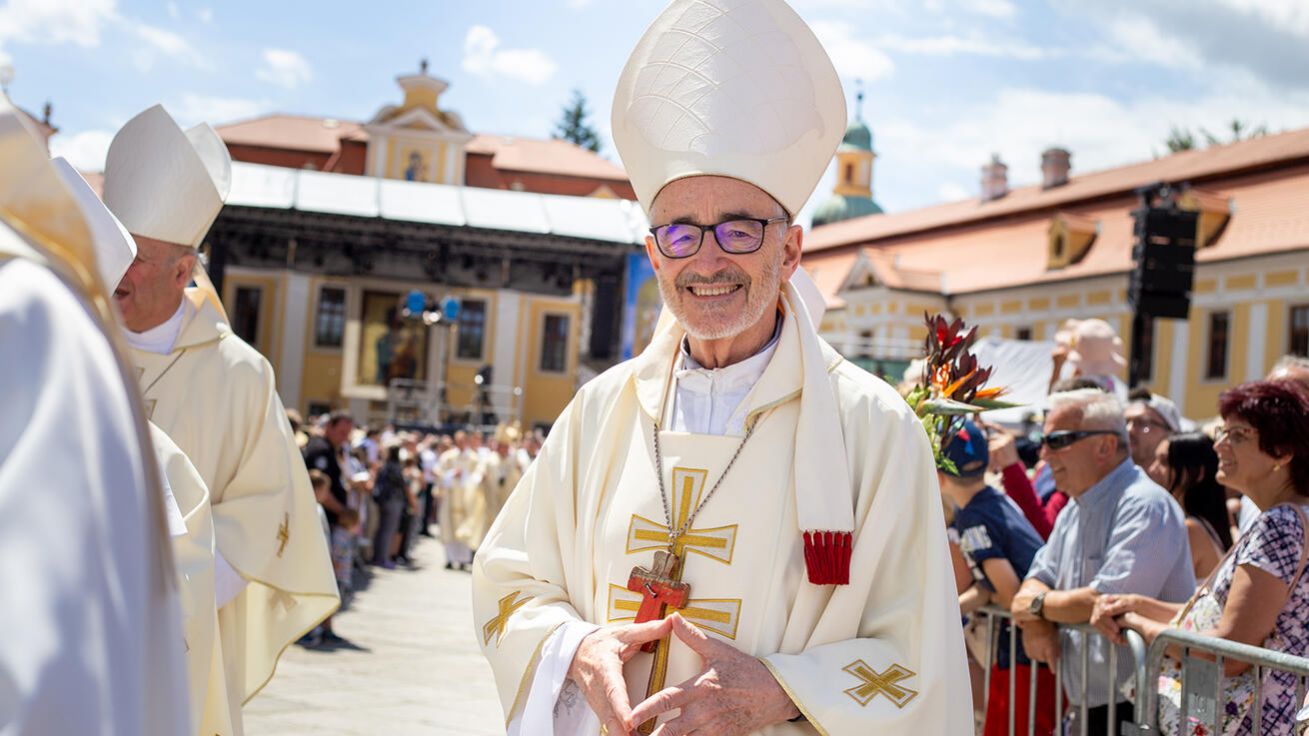 „Jsem rád, že jsem zase doma,“ svěřil se na Velehradě brněnský rodák, kardinál Michael Czerny. image:Image „Jsem rád, že jsem zase doma,“ svěřil se na Velehradě brněnský rodák, kardinál Michael Czerny.