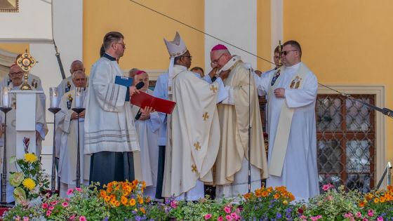 image:Image Pallium vložil na arcibiskupa Nuzíka nuncius.