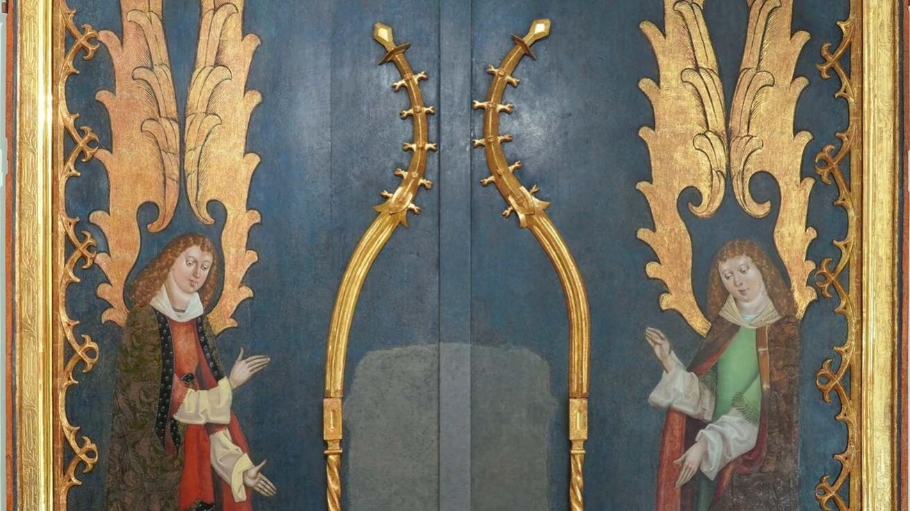 Bývalý retábl hlavního oltáře sv. Kateřiny z kostela sv. Kateřiny v Chrudimi pochází z dílny Vratislavského mistra z let 1486–1487. Zrestaurovala jej akademická malířka Eva Skarolková. image:Image Bývalý retábl hlavního oltáře sv. Kateřiny z kostela sv. Kateřiny v Chrudimi pochází z dílny Vratislavského mistra z let 1486–1487. Zrestaurovala jej akademická malířka Eva Skarolková.