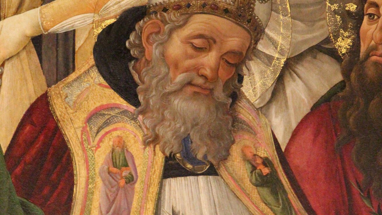 image:Image Sandro Botticelli: Svatý Augustin (Galerie Uffizi, Florencie, Itálie).