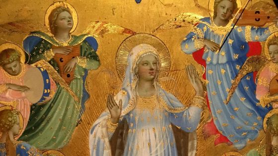 image:Image Fra Angelico: Nanebevzetí Panny Marie, desková malba, kol. 1432, Muzeum Isabelly Stewartové Gardnerové, Boston, USA
