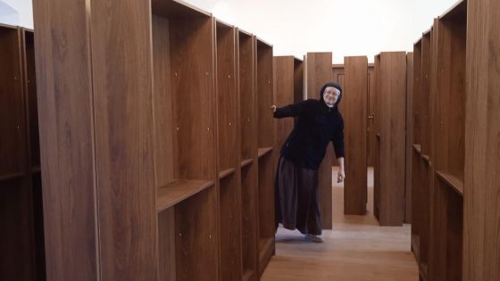image:Image Zarovnávání polic v knihovně.