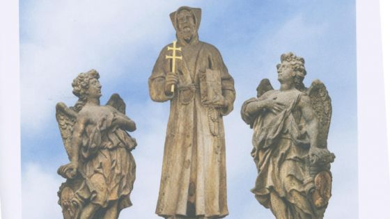 image:Image Takto už sv. Františka z Assisi na pražském Karlově mostě neuvidíme. Sochy se dnes nacházejí u kostela na náměstí Republiky, autorem fotomontáže původní podoby pro knihu o ikonografii Karlova mostu je Martin Frouz.