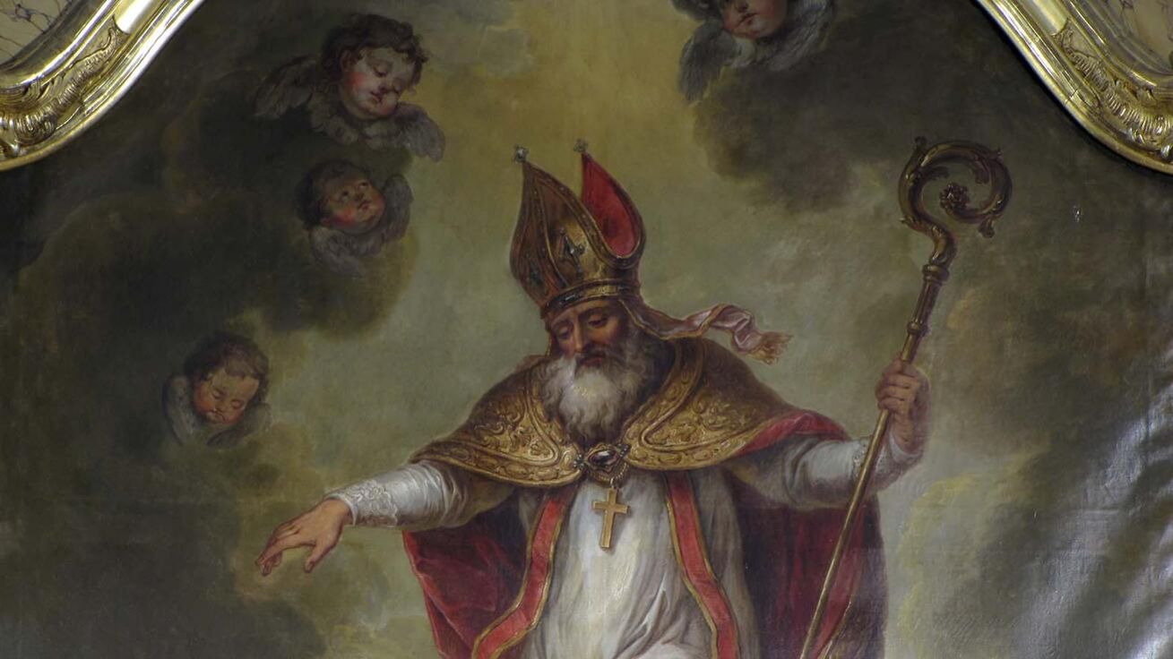 image:Image Sv. Brikcius z Tours, farní kostel sv. Medarda v obci Bas-Rhin, Francie.