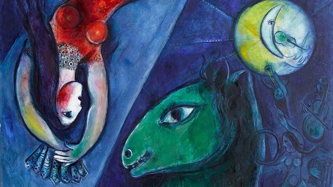 image:Image Marc Chagall: Modrý cirkus.