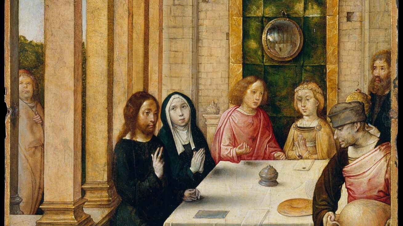 image:Image Juan de Flandes: Svatba v Káně Galilejské (asi 1500–1504, olej na desce, Metropolitní muzeum umění v New Yorku, USA).