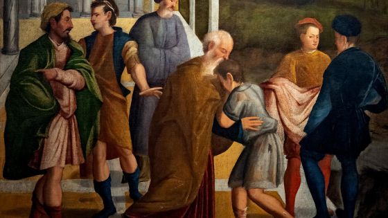 image:Image Marcello Fogolino: Podobenství o milosrdném otci (olej na plátně, kol. 1549, Musée Ingres Bourdelle, Francie).
