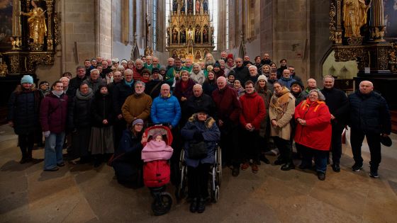 image:Image Účastníci z ČR a Německa se zamýšleli nad tématem moci informací v našem digitálním světě. Setkání zakončili bohoslužbou v plzeňské katedrále sv. Bartoloměje.