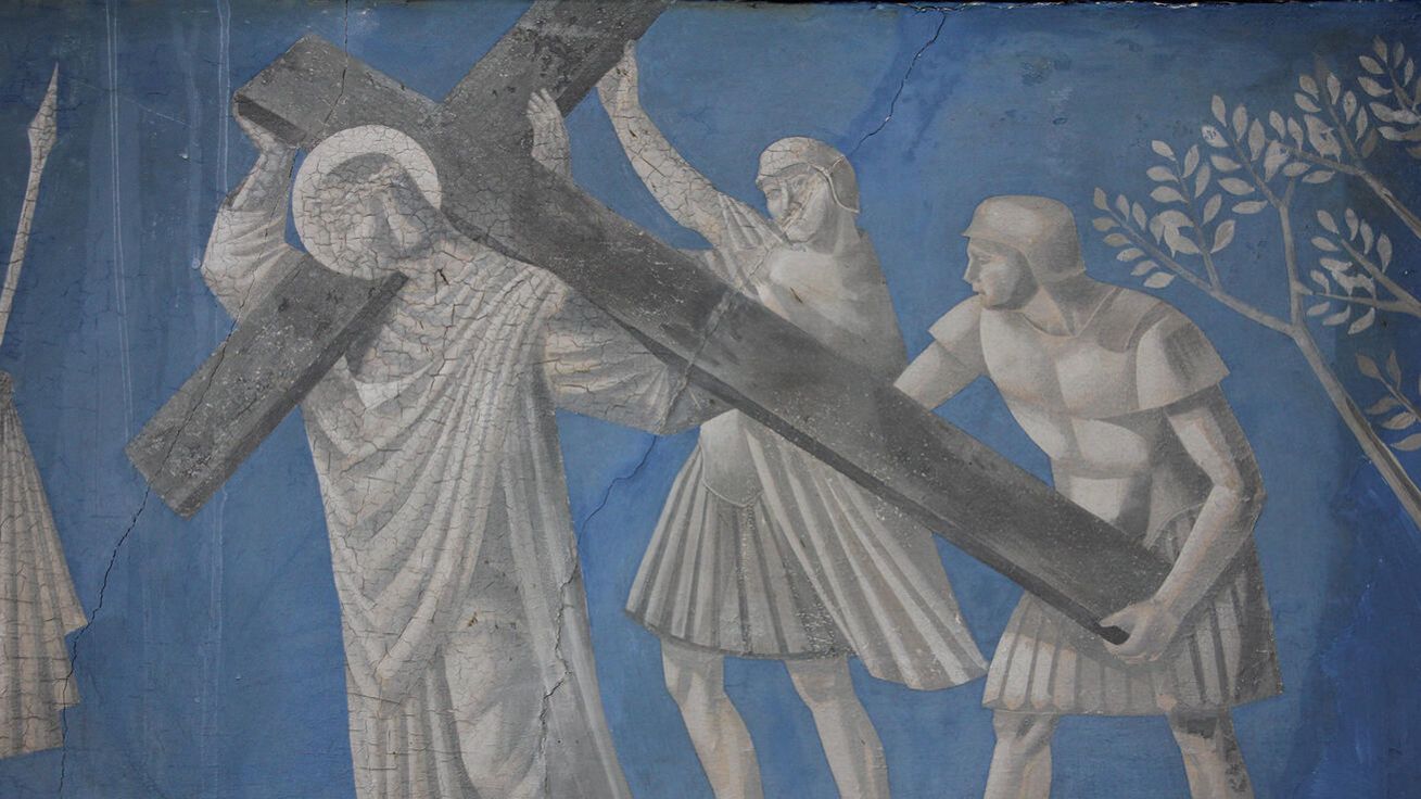 image:Image Druhé zastavení křížové cesty z londýnského kostela sv. Alžběty Portugalské.