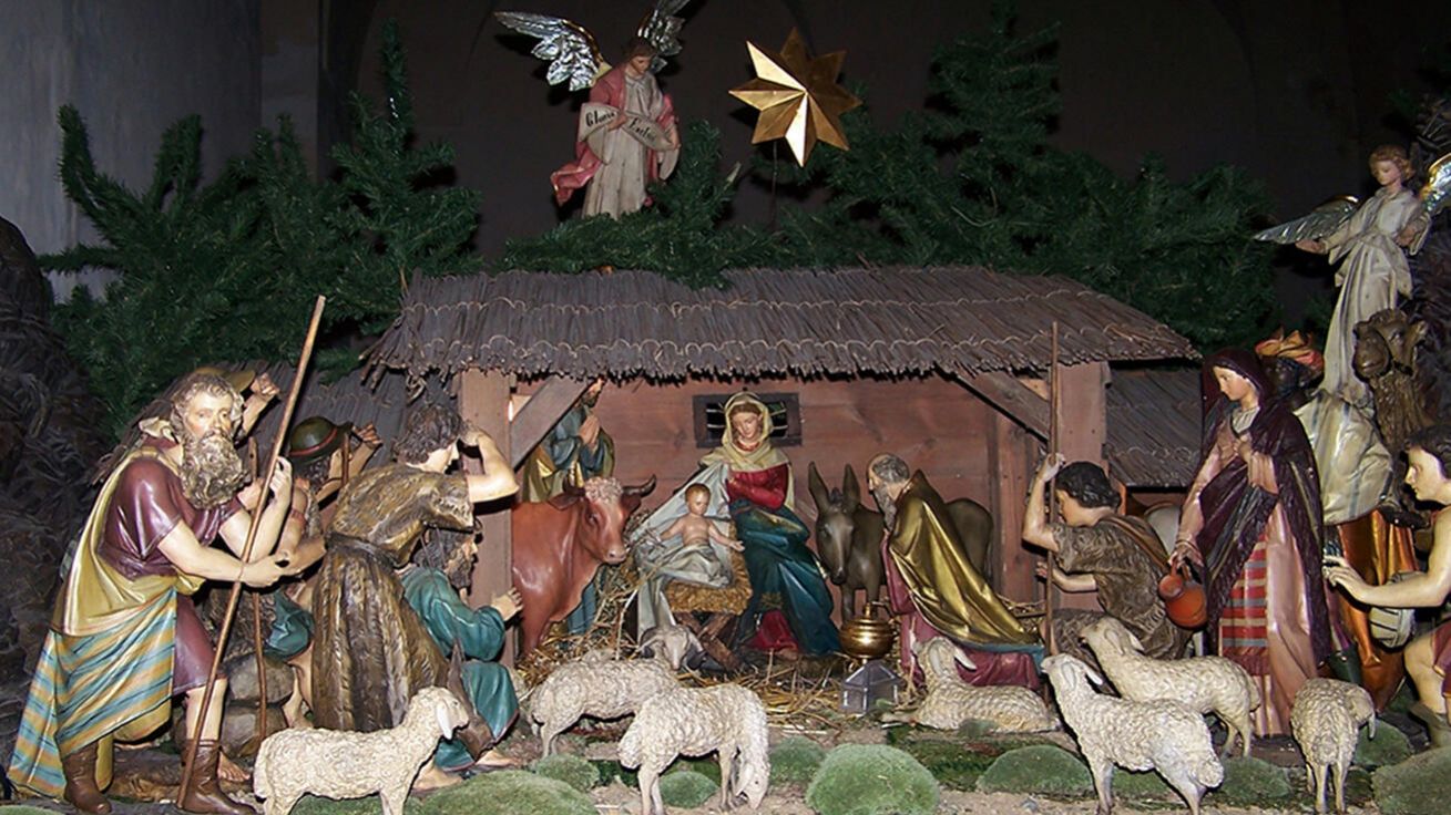 image:Image Betlém v „charitním“ kostele v Nerudově ulici.