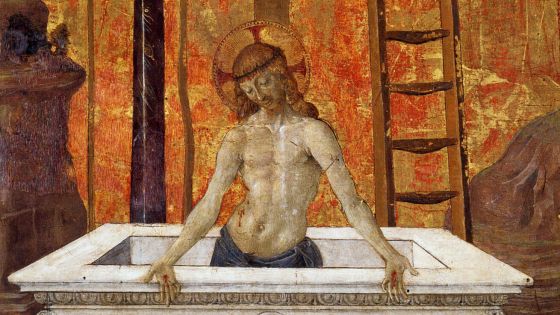 image:Image Pietro Perugino: Vzkříšení Krista (olej na desce, kol. 1470, muzeum Louvre, Paříž).