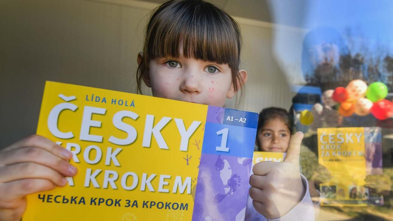 image:Image Čeština je pro ukrajinské děti důležitá k tomu, aby si našly kamarády, neizolovaly se a zlepšilo se jejich psychické prožívání nelehké životní situace.