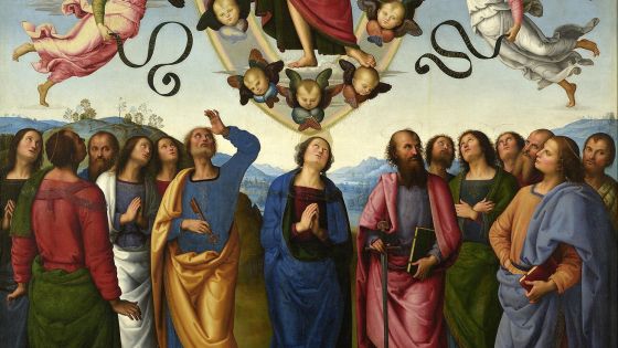 image:Image Pietro Perugino: Nanebevstoupení Páně (olej na plátně, kol. 1495, Muzeum výtvarných umění Lyon, Francie).