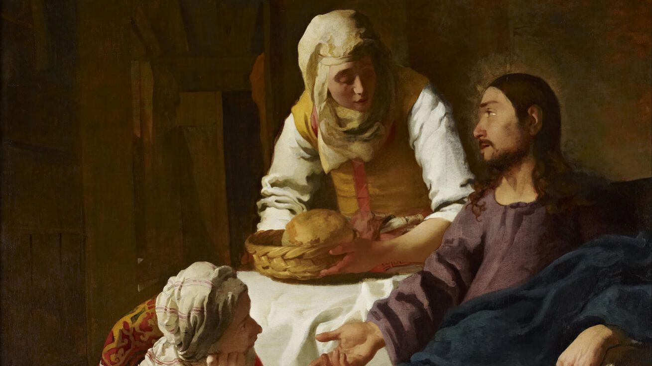 image:Image Johannes Vermeer (1632–1675): Kristus na návštěvě u Marty a Marie (kol. 1655, olej na plátně, Skotská národní galerie, Edinburk, Spojené království).