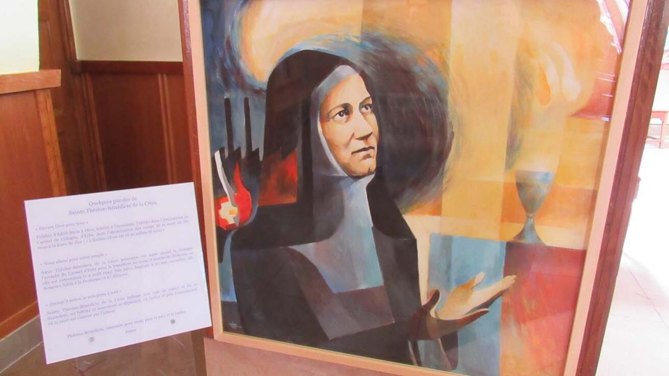 image:Image Svatá Terezie Benedikta od Kříže (Edita Steinová), jejíž svátek připadá na 9. srpna, na obraze Yana Vity.
