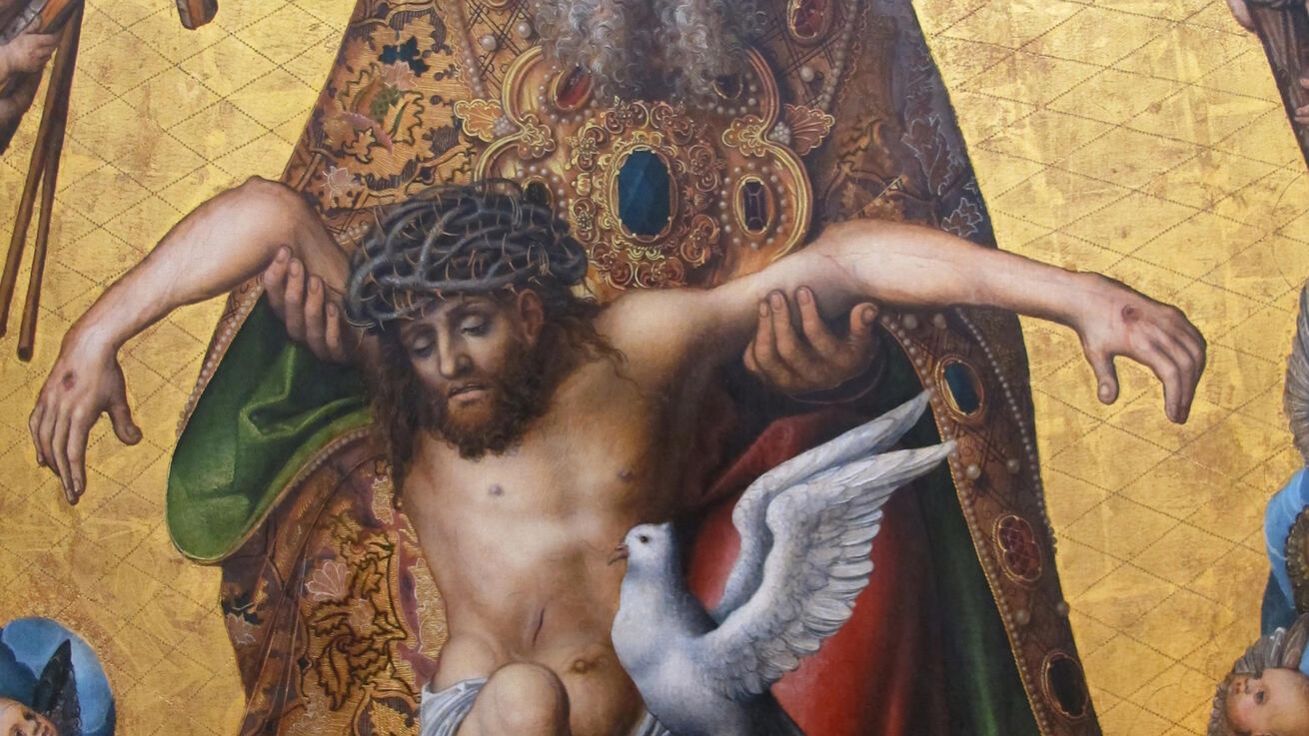 image:Image Lucas Cranach starší (1472–1553): Nejsvětější Trojice (olejomalba na lipové desce, kol. 1515, Muzeum výtvarného umění v Lipsku, Německo).