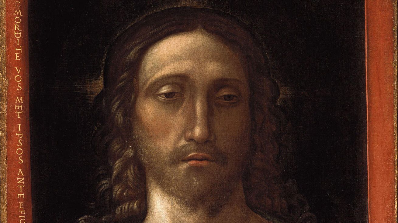 image:Image Andrea Mantegna (1430–1506): Vykupitel (kol. 1493, Městské muzeum v Correggiu, Itálie).