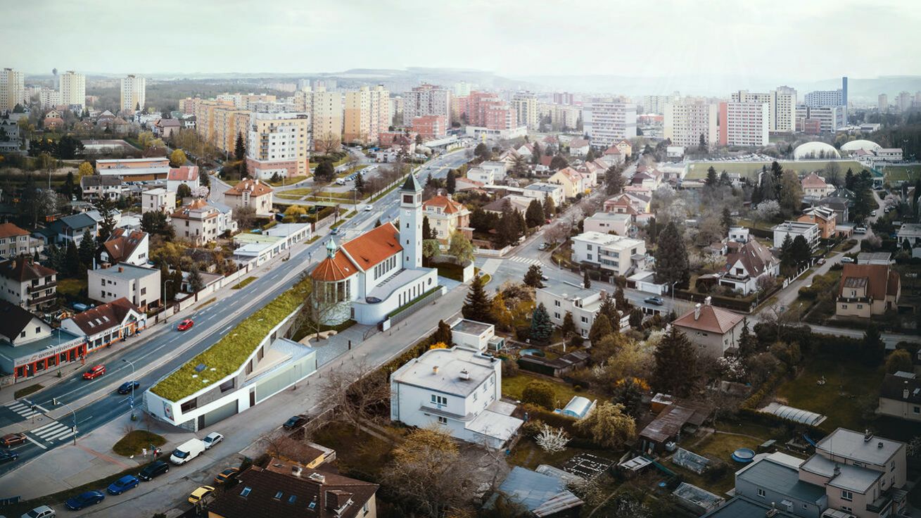 image:Image Plánované Centrum Lhotka v okolní zástavbě.
