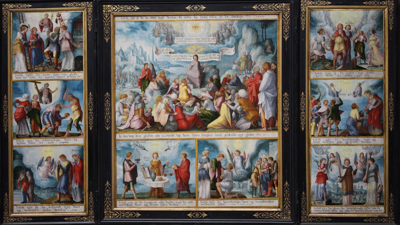 image:Image Triptych s vyobrazením osmera blahoslavenství (neznámý autor, Muzeum výtvarného umění v Gentu, Belgie).