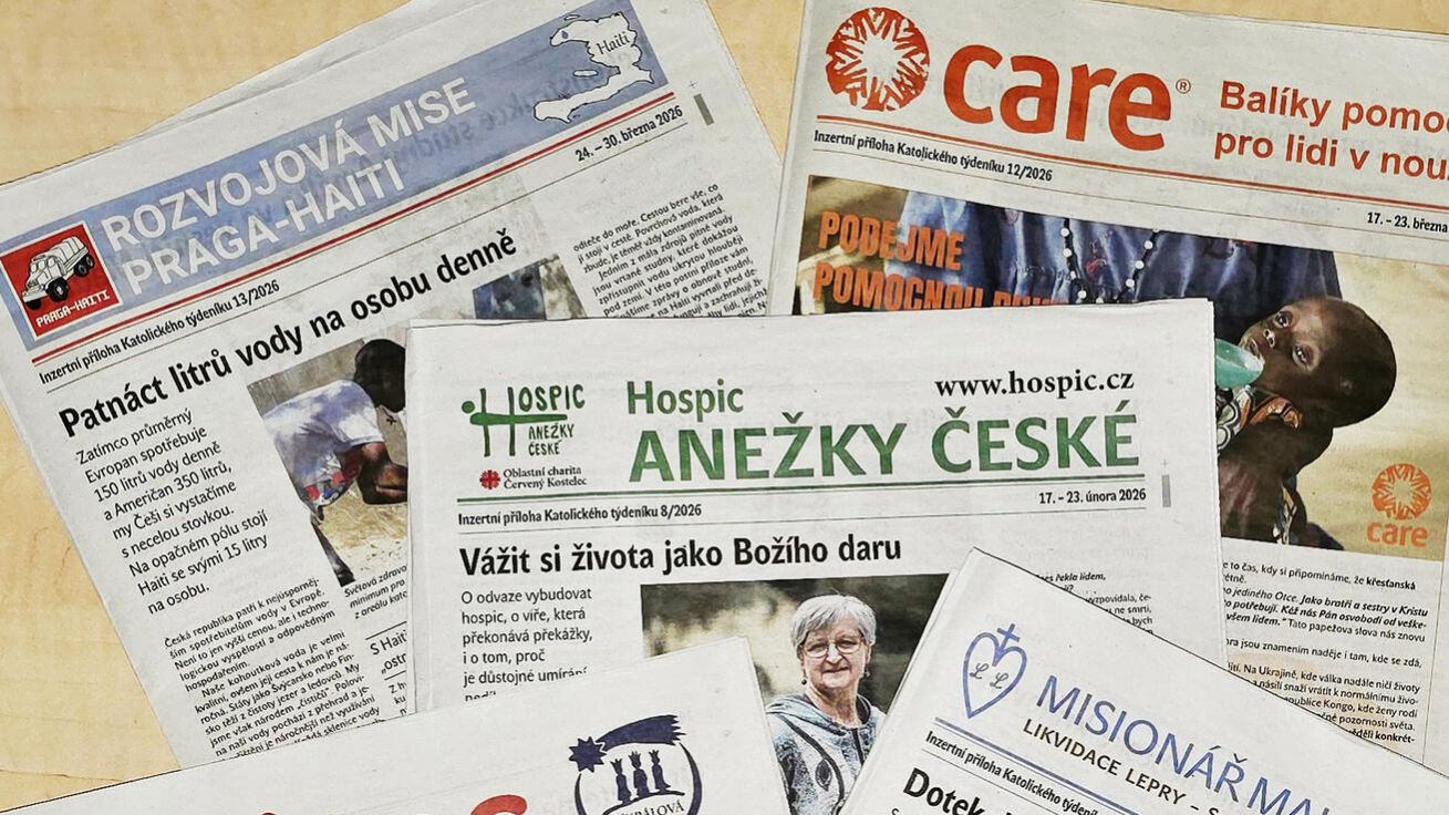 image:Image Letos už v Katolickém týdeníku vyšly tyto inzertní přílohy: Charita ČR / Tříkrálová sbírka (KT 1), Likvidace lepry (KT 7), Oblastní charita Červený Kostelec (KT 8), Care (KT 12), Rozvojová mise Praha-Haiti (KT 13) a Charita ČR (aktuální vydání KT 14). Sledujte do konce roku ty další a v lednu 2027 můžete vybrat tři, které vás nejvíce zaujaly.