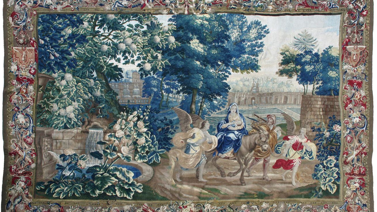 image:Image Restaurování historických tapiserií pod dohledem Jana T. Strýčka v Moravské gobelínové manufaktuře (MGM, fotografie z roku 2020). Snímek Kamila Valoušková