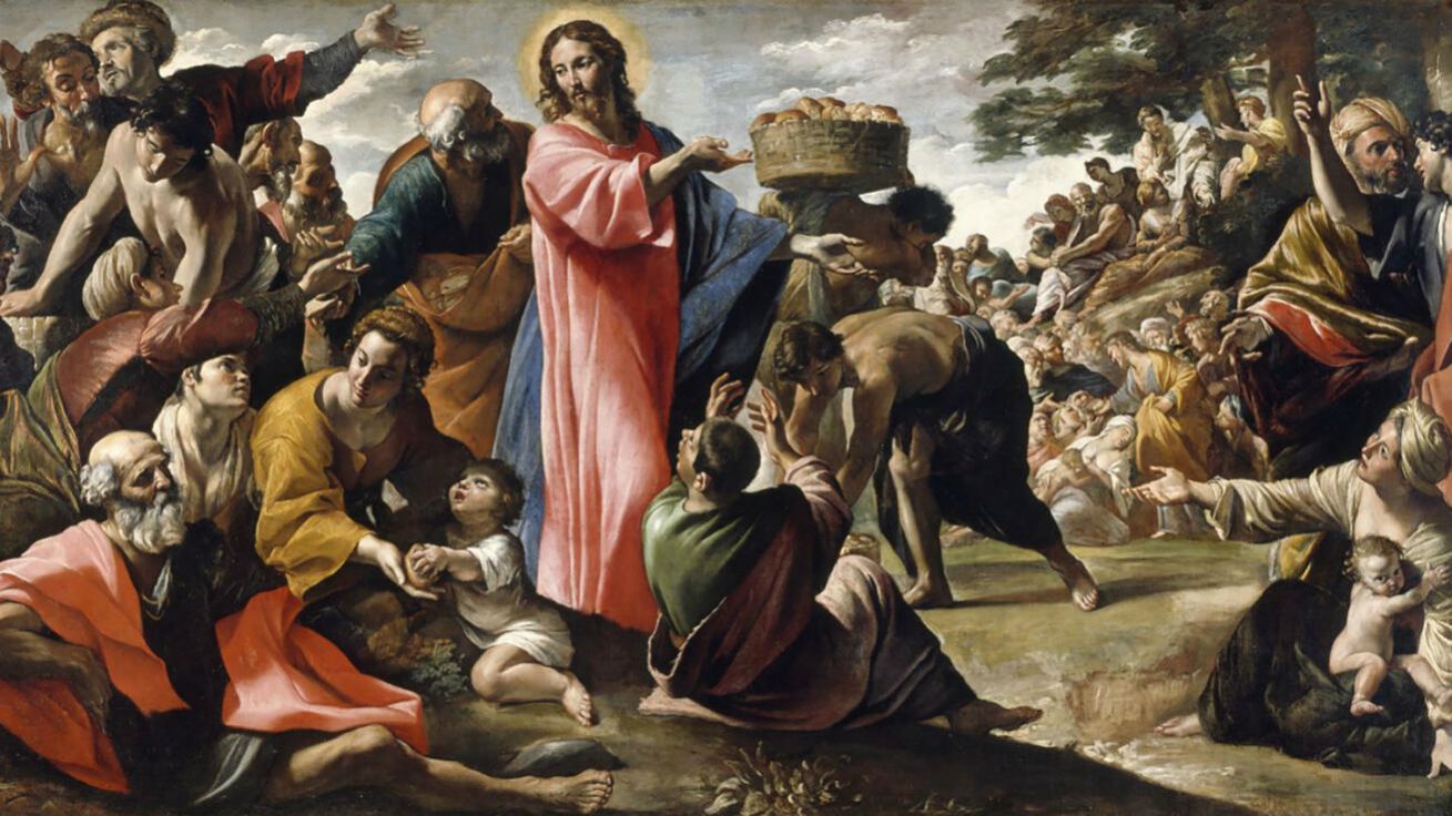 image:Image Giovanni Lanfranco (1582–1647): Zázračné rozmnožení chlebů a ryb (olej na plátně, kol. 1620, Národní galerie v Dublinu, Irsko).