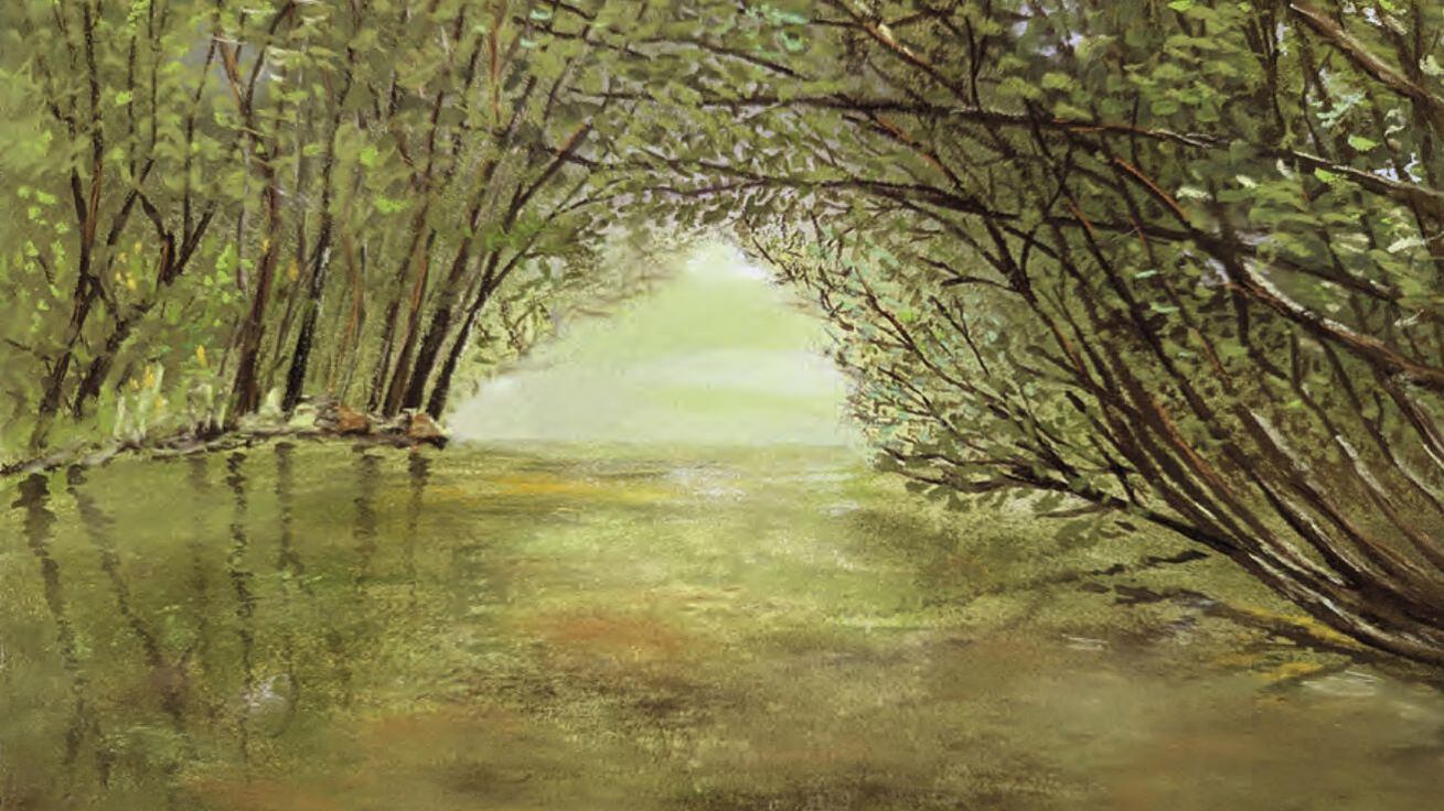 image:Image Ilustrace k básni „Jako řeka“ z knihy Odlesky.
