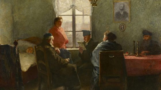 image:Image Výjev ze slavení šabatu na portrétu rodiny polsko-židovského malíře Samuela Hirszenberga.
