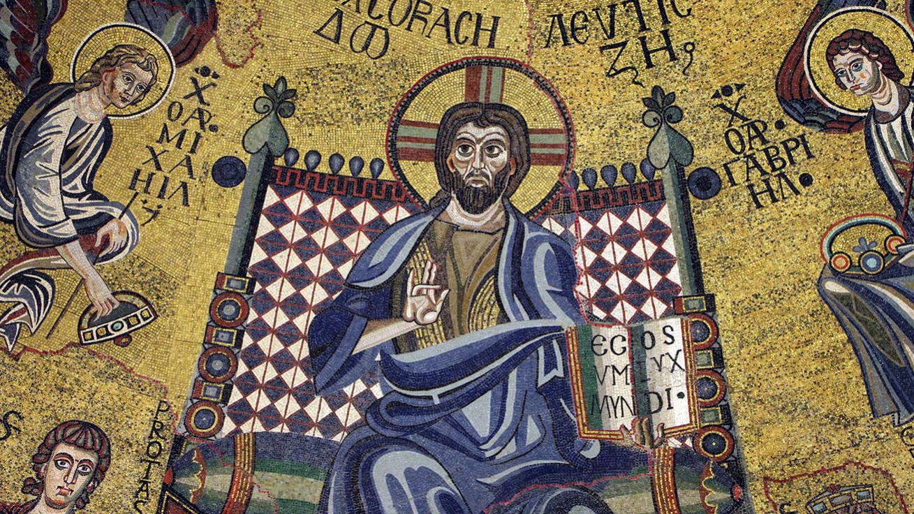 image:Image Kristus Pantokrator (mozaika, apsida baziliky sv. Ambrože, Milán, Itálie).